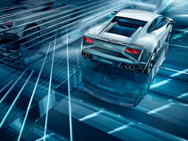 Photograph Migs  Lamborghini Gallardo Lp5604 2013 Rear3q Tron on One Eyeland